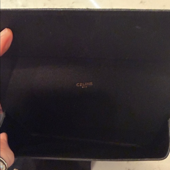 Celine Acetate Black Rectangular Sunglasses - Picture 12 of 13